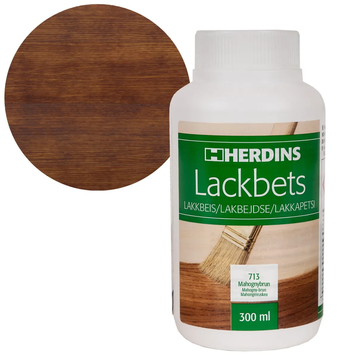 Herdins lackbets 300 ml – 713 mahognybrun | Möbelfärger Inomhus