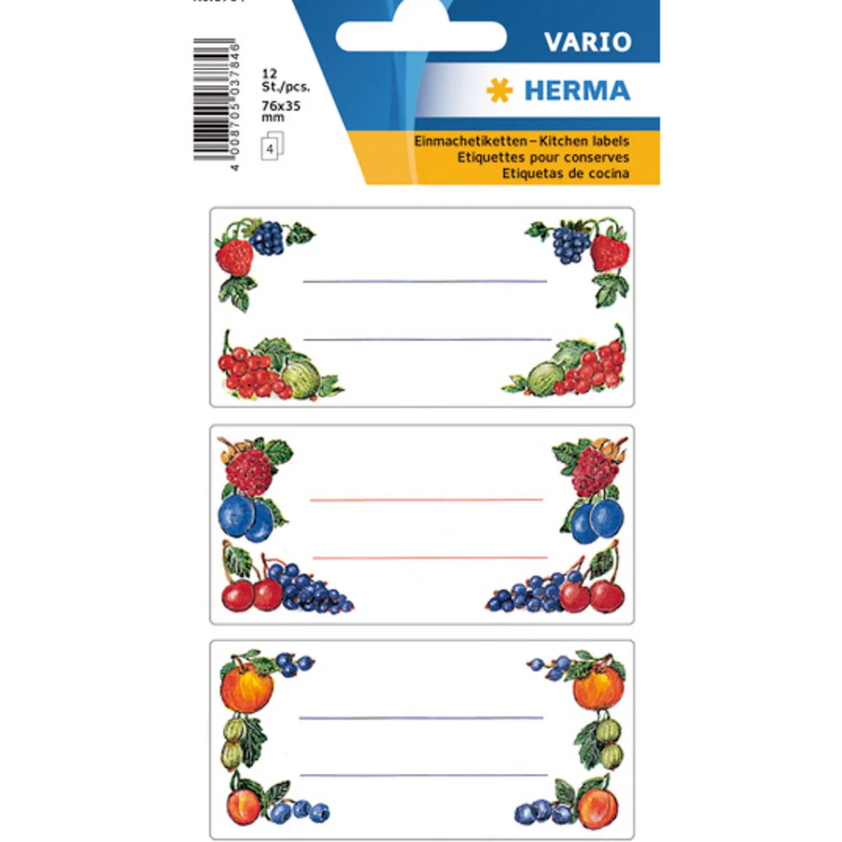 Herma Etikett Bär 76x35mm 12p | Pappersstickers