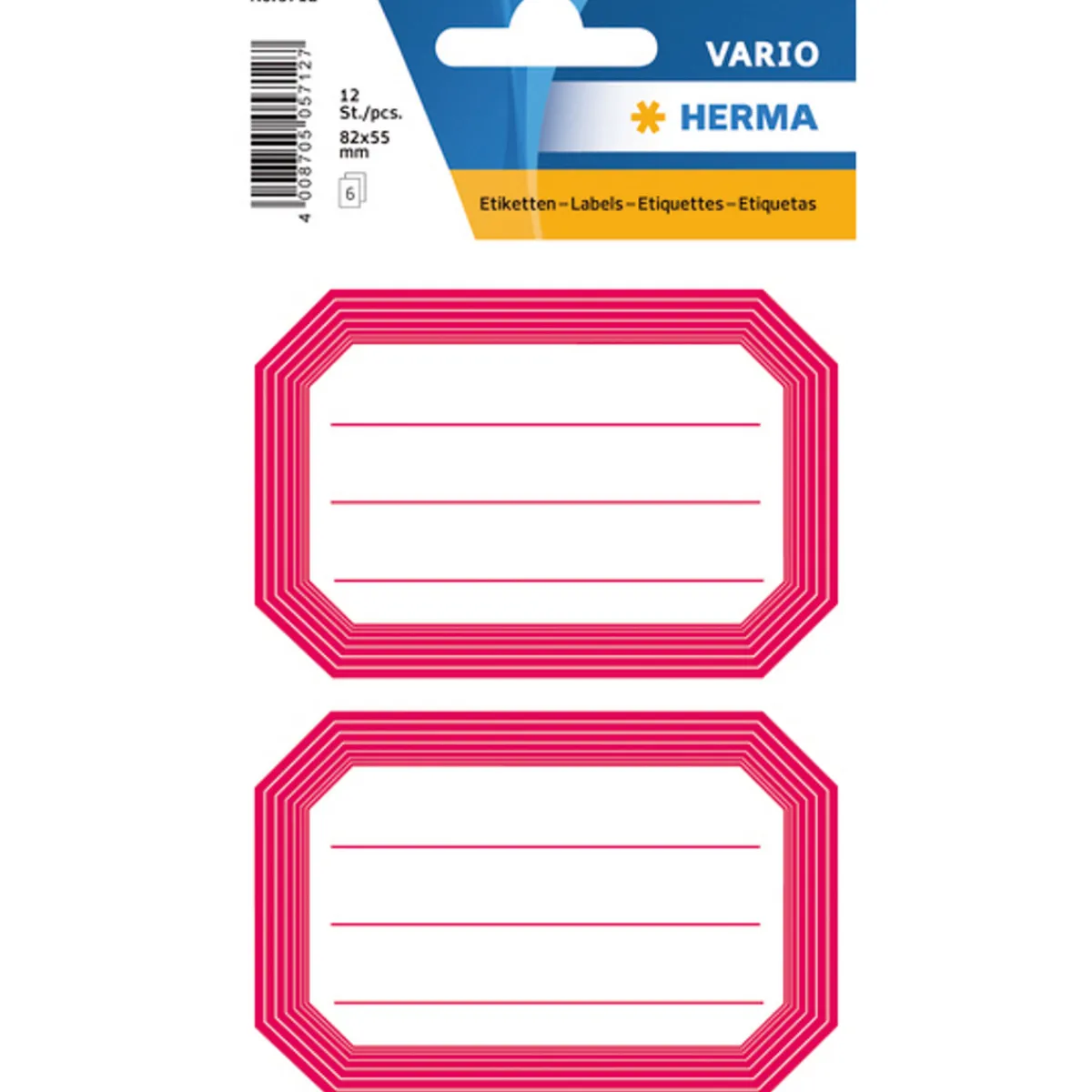 Herma Etikett ram 82x55mm 12p | Pappersstickers