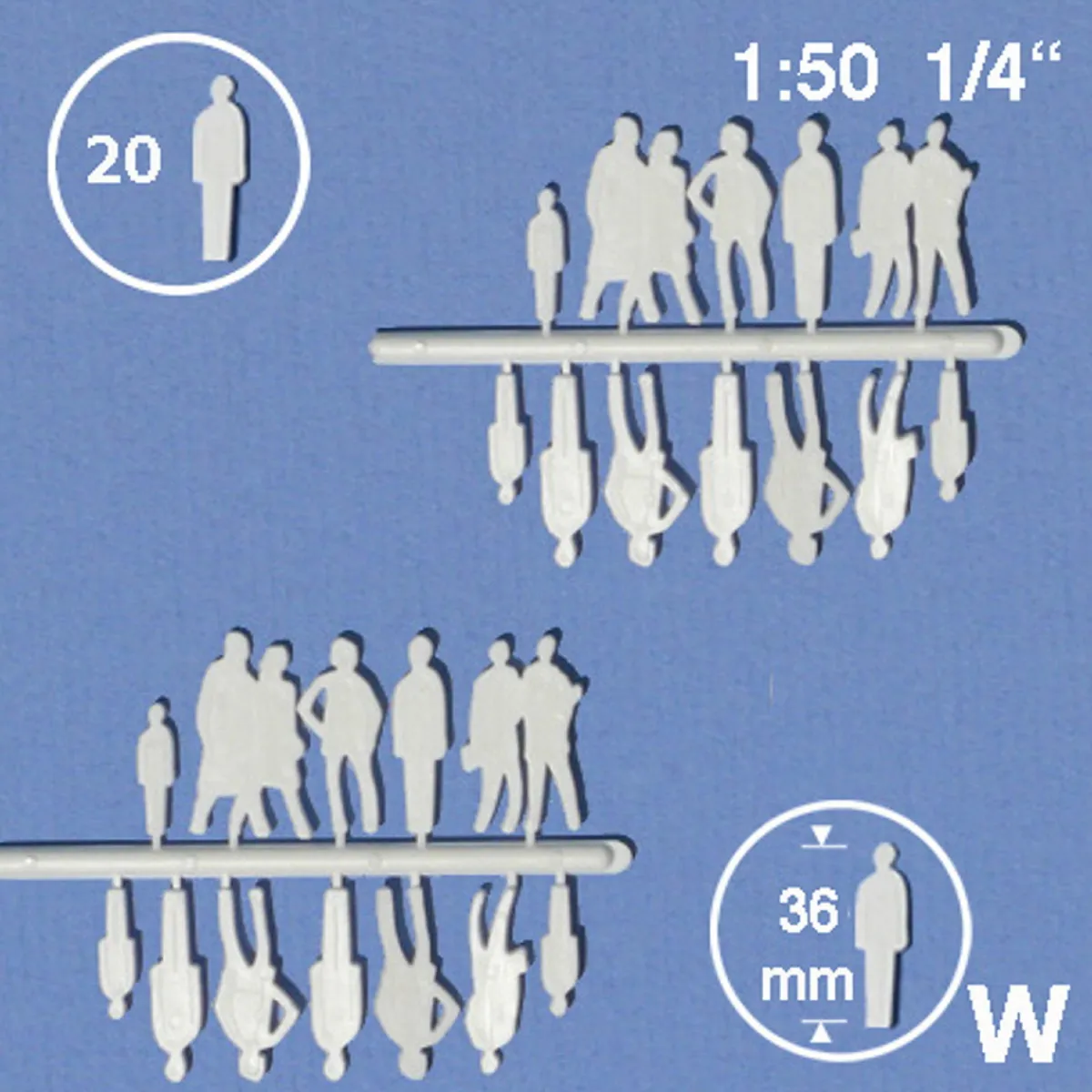 Hermoli siluett figurer 1:50 | Övrigt