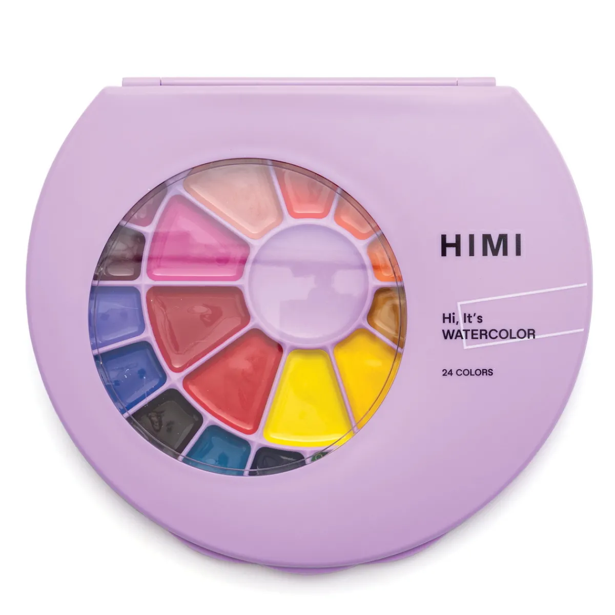 HIMI Watercolour Kit, 24 akvarellfärger & 1 pensel | Akvarell- & Vattenfärger