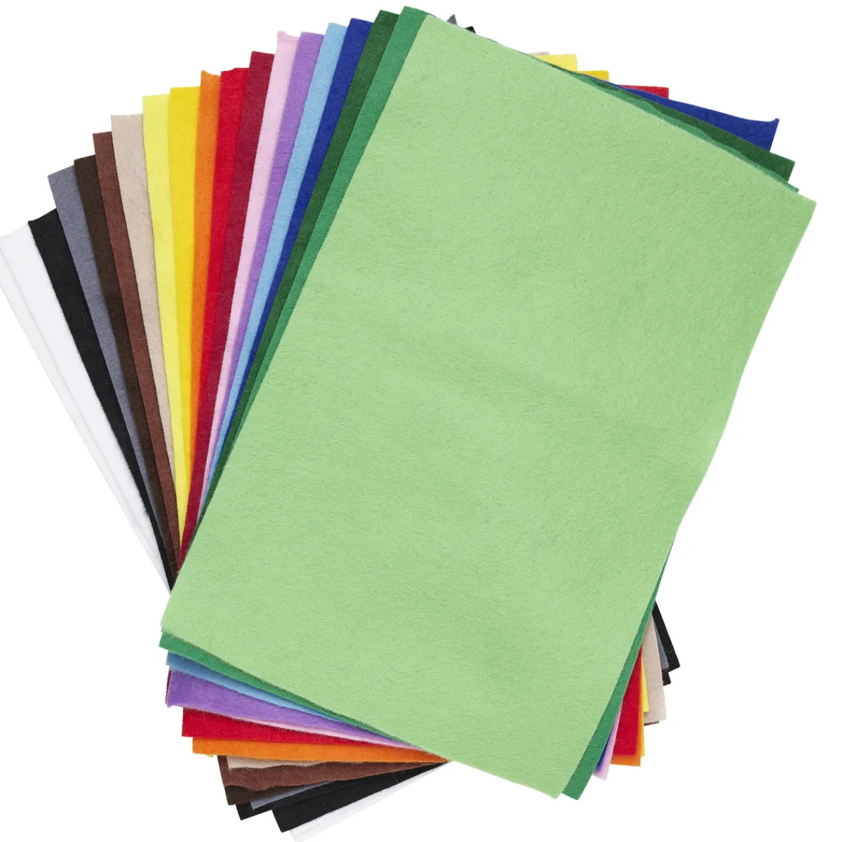 Panduro Hobby Hobbyfilt 20×30 cm, 20 st. – vitt, svart och allt däremellan