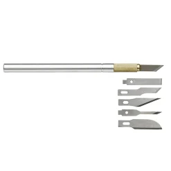 Panduro Hobby Hobbykniv metall 6 olika blad | Skärverktyg
