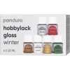 Panduro Hobbylack Hobbylack gloss 6×20 ml Winter – 6 blanka färger med känsla av jul & vinter | Hobbyfärger