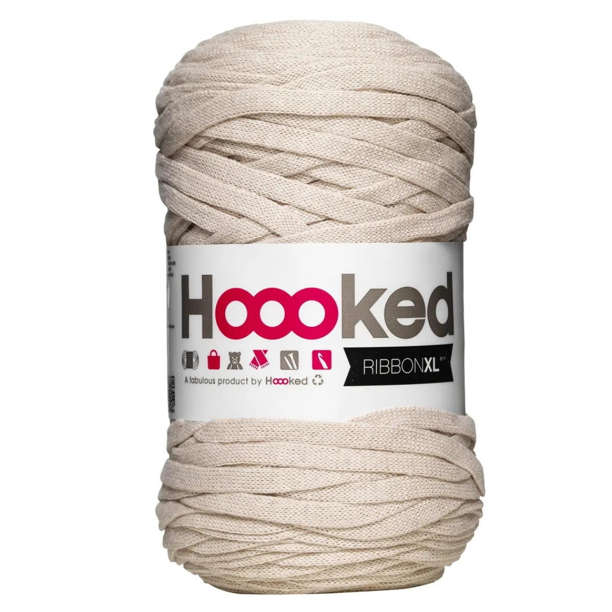 Hoooked Hooked Ribbon XL garn 250g beige – RXL33 Beige