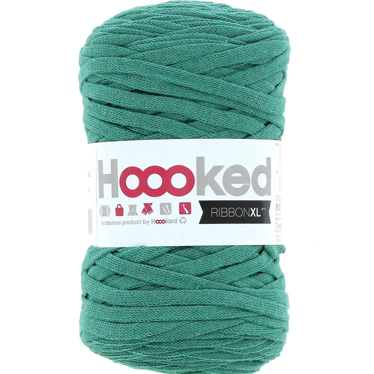 Hoooked Hooked Ribbon XL garn 250g mörkgrön – RXL52 Lush green