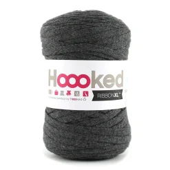 Hoooked Hooked Ribbon XL garn 250g mörkgrå – RXL49 Charcoal anthracite
