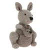 Hoooked DIY-kit Kangaroo Kayleigh och hennes minsting! H. 23 cm