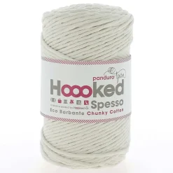 Hoooked Spesso Eco Barbante Chunky Cotton by Panduro Yarn – 500g creme, Almond S100