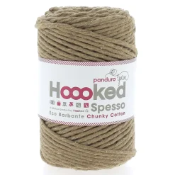 Hoooked Spesso Eco Barbante Chunky Cotton by Panduro Yarn – 500g brun, Teak S1110