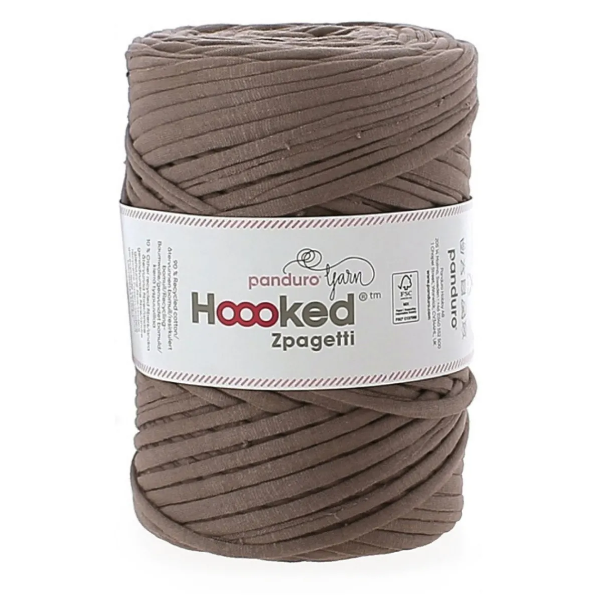 Hoooked Zpagetti Medium trikågarn 450g taupe – Taupe shades ZP004-03, pris per styck | Bomullsgarn