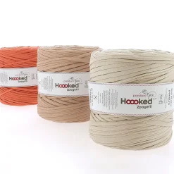Hoooked Zpagetti Medium trikågarn 900 g aprikos – Peach shades ZP005-23, pris per styck | Bomullsgarn