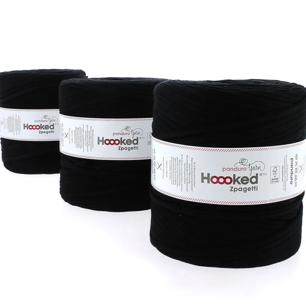 Hoooked Zpagetti Medium trikågarn 450 g brun – Brown shades, pris per styck
