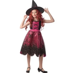 Barn Joker Häxklänning utklädnad halloween, strl. 134–140, för barn 9–11 år
