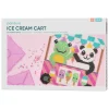 Panduro Iron Beads Ice Cream Cart by Kreativa Karin, pärla sommarens sötaste glasstånd! 28,5×28,5 cm | Barn Rörpärlor Midi