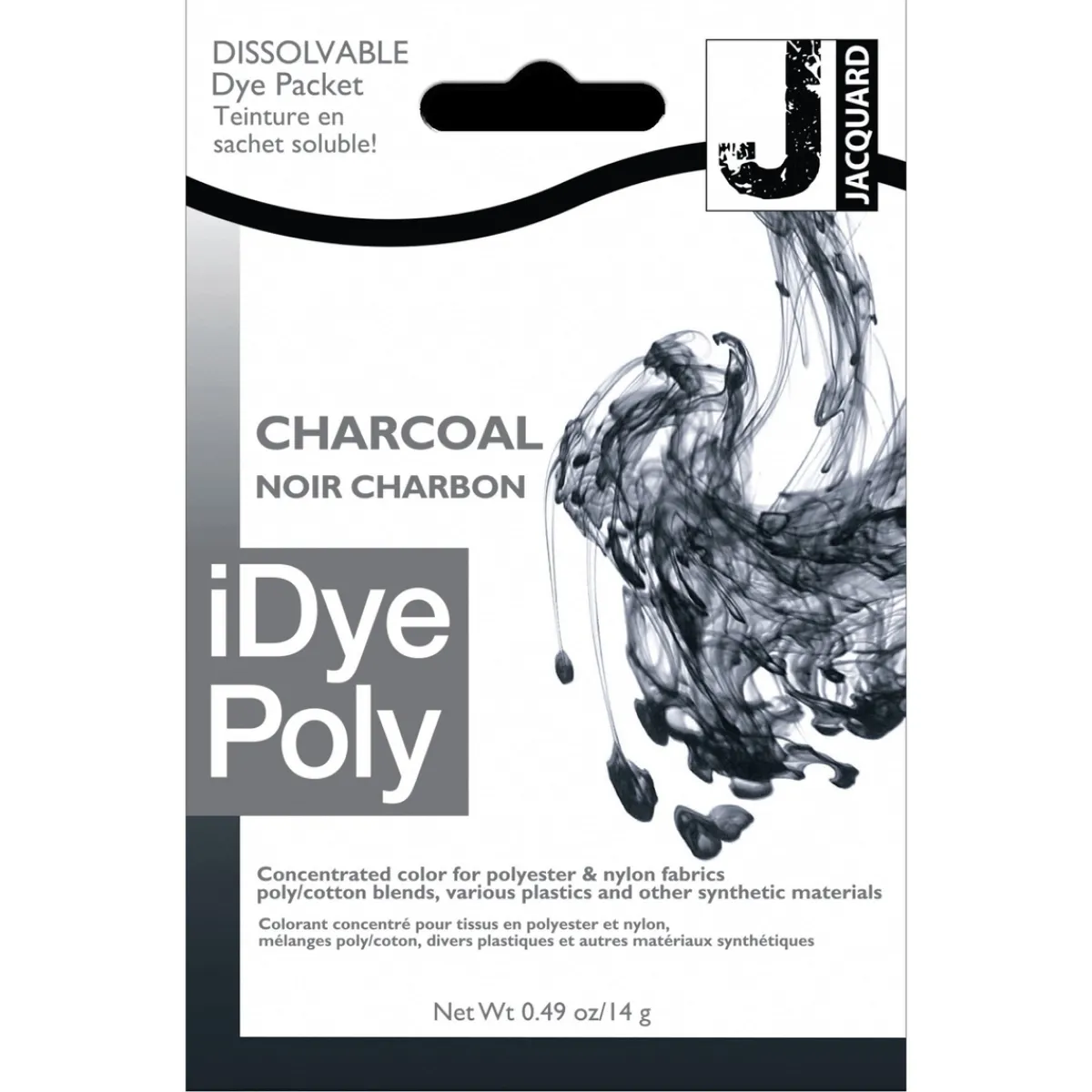 JACQUARD iDye Poly textilfärg för syntetmaterial, Charcoal 454 | Textilfärger