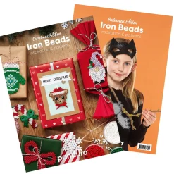 Barn Panduro Iron Beads Inspirationsbok för Midi-rörpärlor, 48 sidor pärlmönster till jul och halloween