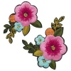 Panduro Hobby Iron-on blommor med pärlor – liten | Iron-Ons