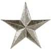 Panduro Hobby Iron-on stjärna, silverfärgad 7x7 cm