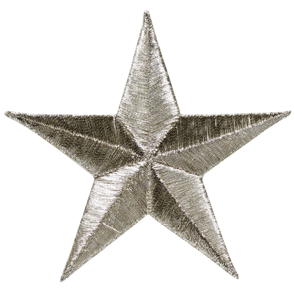 Panduro Hobby Iron-on stjärna, silverfärgad 7x7 cm