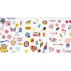 Panduro Hobby Iron-on, strykmärken för textil – 3 ark 15×21 cm med smileys, 1970-tal och mycket annat!
