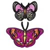 Panduro Hobby Iron-on tygmärke fjäril 2 st. Söta fjärilar i olika storlekar – 60×40 mm & 40×30 mm