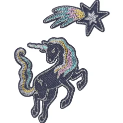 Panduro Hobby Iron-on unicorn / enhörning denim | Iron-Ons