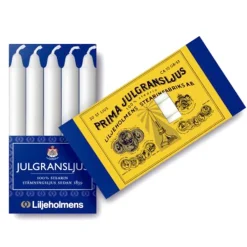 Oklassificerat Julgransljus Stearin vit 20-p | Ljus