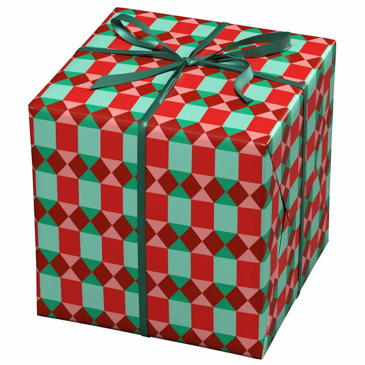 Panduro Design Julpapper 10 meters rulle, 57 cm bred – vackra julrutor | Present- & Julklappspapper