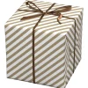 Panduro Design Julpapper 10 meters rulle, 57 cm bred – vitt papper med guldrandigt motiv (ej metallic)