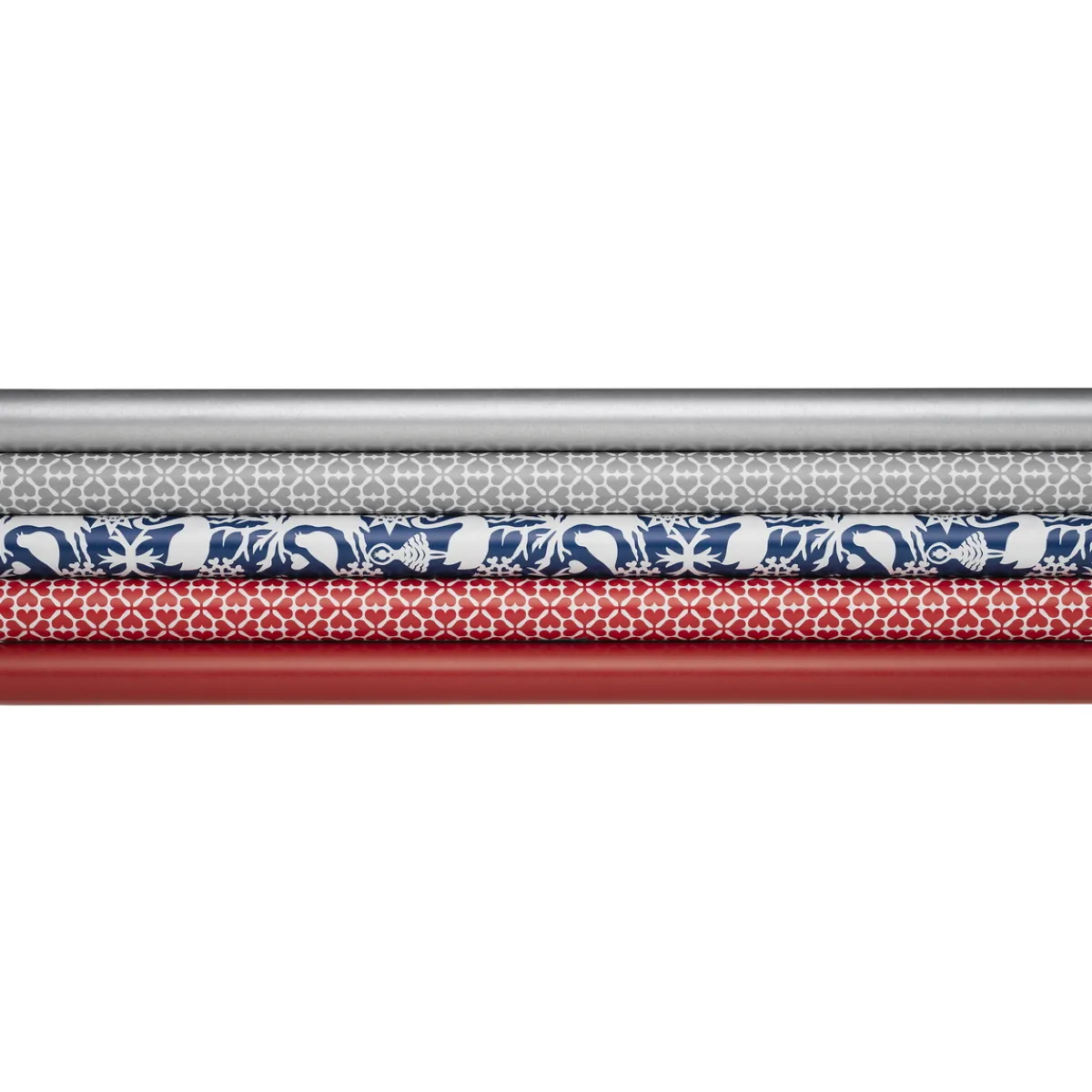 HC Andersen Julpapper 5-pack – 200×57 cm, inslagningspapper med inspiration från H.C. Andersen