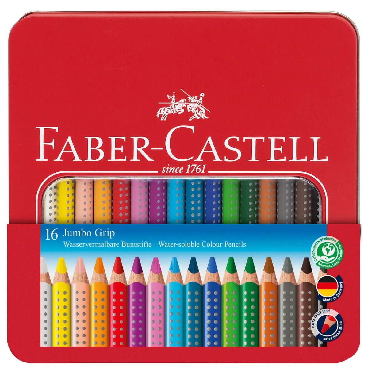 Faber-Castell Jumbo Grip Akvarell 16p | Barn Barnpennor