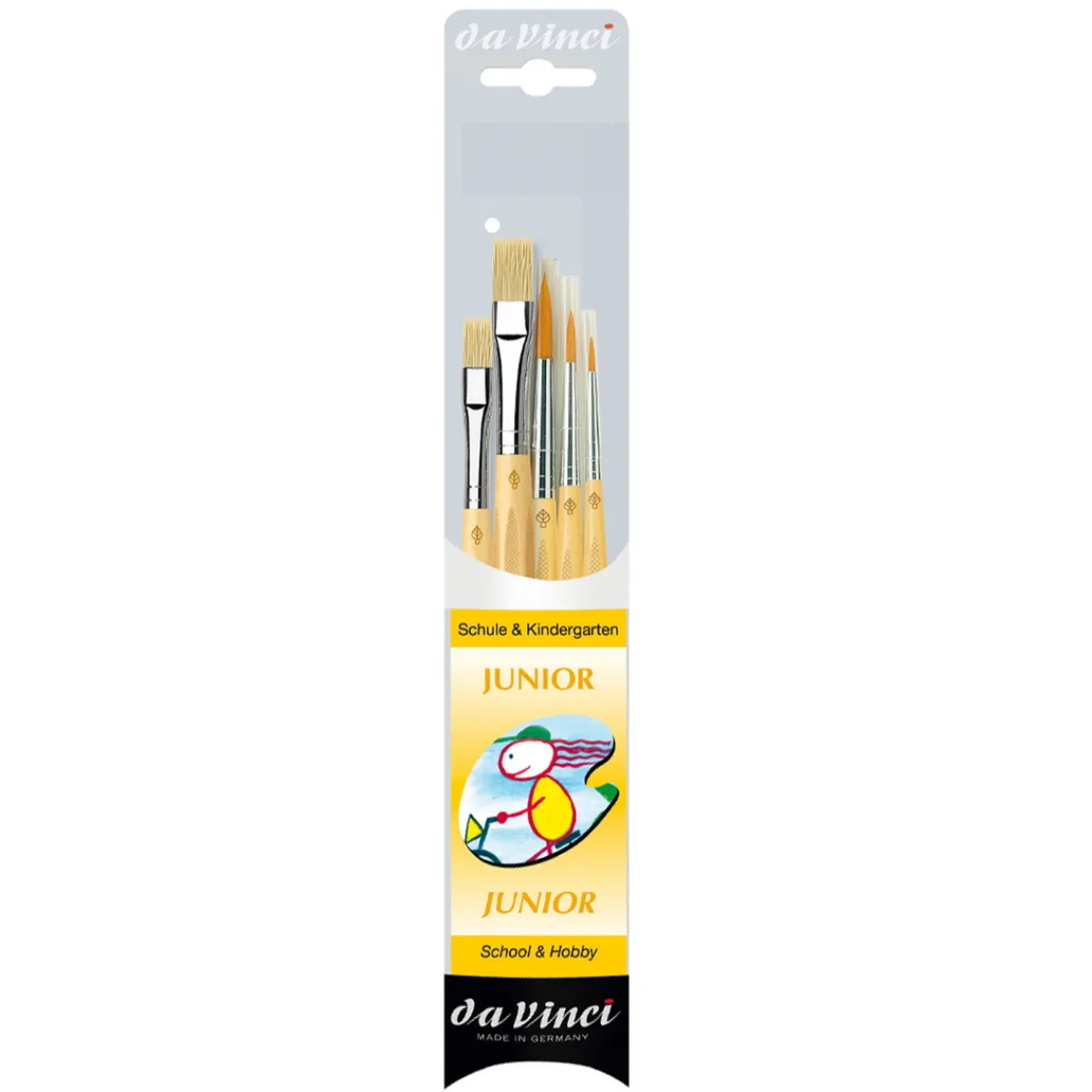 Da Vinci Juniorpenslar Allround Set 5st | Barn Barnpenslar