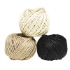Panduro Hobby Jutesnöre, 3×25 meter snöre i 3 olika färger, 2 mm tjockt