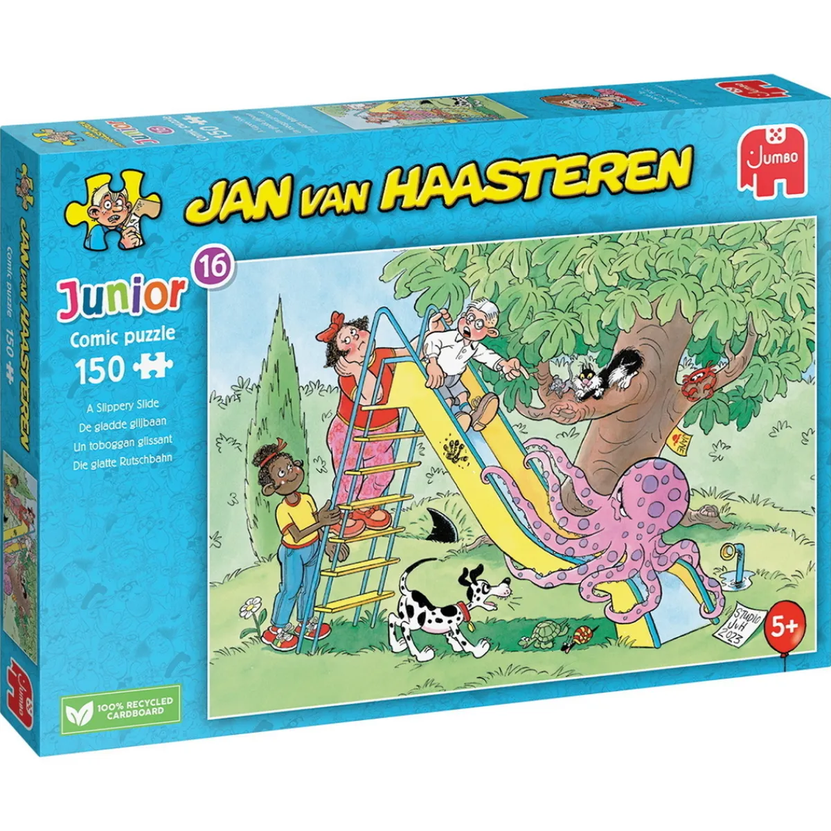Barn Jan Van Haasteren JvH Junior Pussel Slippery Slide – 150 bitars barnpussel av , 33,5×48,5 cm