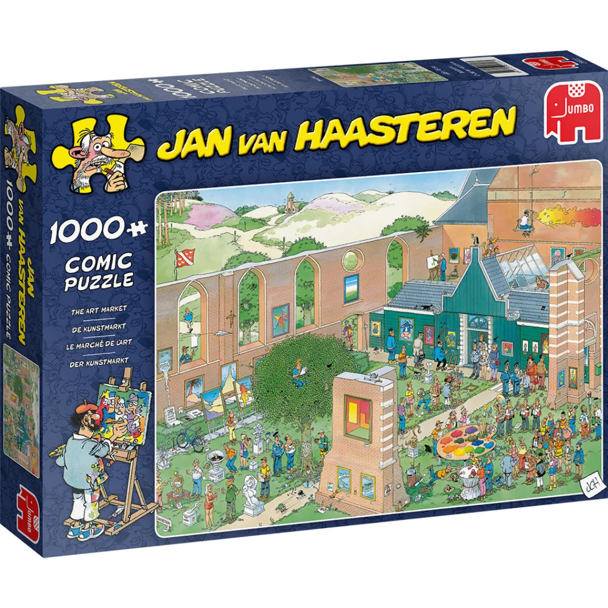 Barn Jan Van Haasteren JvH pussel 1000 The Art Market