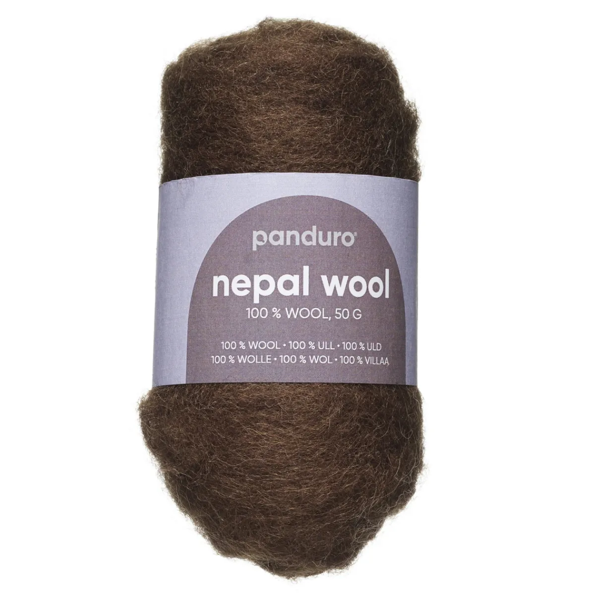 Nepal Wool Kardad ull 50 g brun