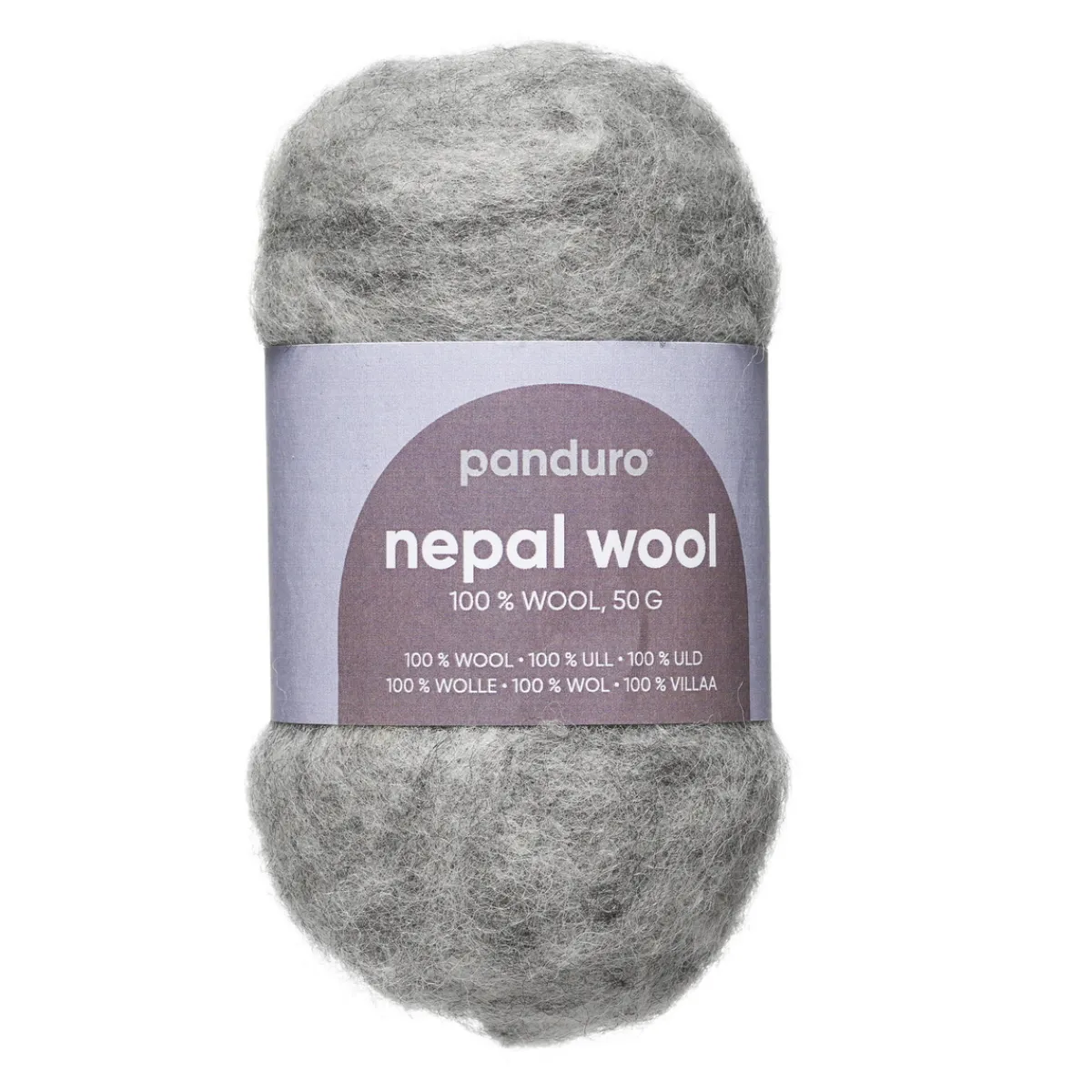 Nepal Wool Kardad ull 150g gråmelerad