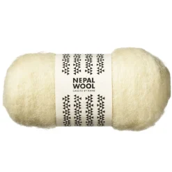 Nepal Wool Kardad ull 50 g naturvit | Ull