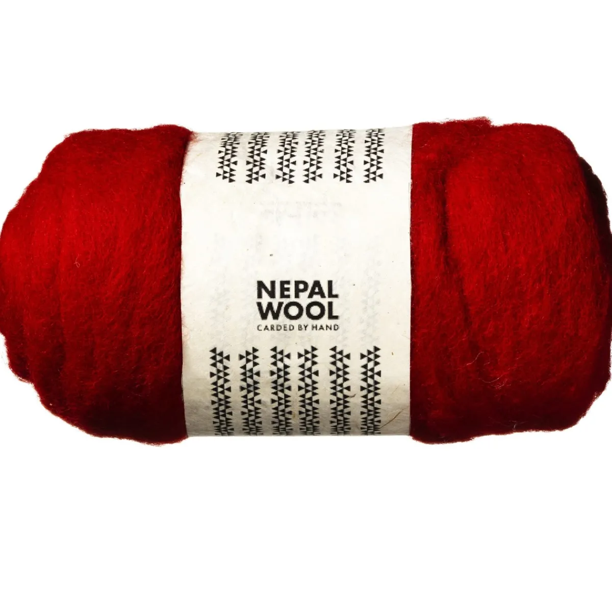 Nepal Wool Kardad ull 150 g röd