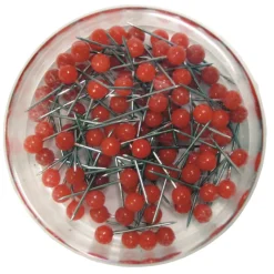 Oklassificerat Kartnålar 13 mm Röda