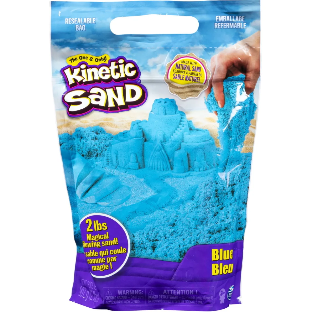 Kinetic Sand Bag 900 gram magisk sand i förslutningsbar påse, pris per styck | Barn Leklera