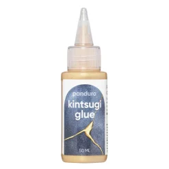 Panduro Hobby Kintsugi Glue 50 ml, guldfärgat kintsugi lim för keramik och porslin | Speciallim