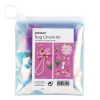 Panduro Hobby Kit med allt för att skapa ett coolt väskhänge / nyckelknippa – rosa blomma