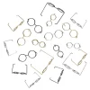 Panduro Hobby Kit med miniatyr-glasögon, 18 st. 9 stora & 9 små, silver, guld, svart.