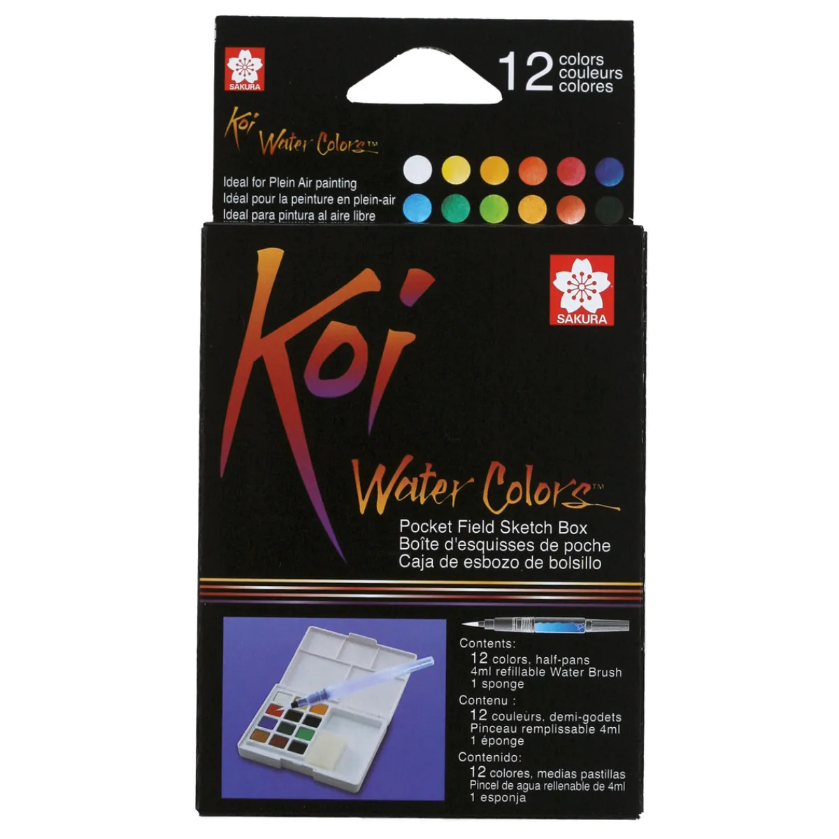 Sakura Koi Water Colors sketch box 12