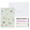 Panduro Design Kortkit A5 (105×148 mm) med kuvert & stickers – Blomster