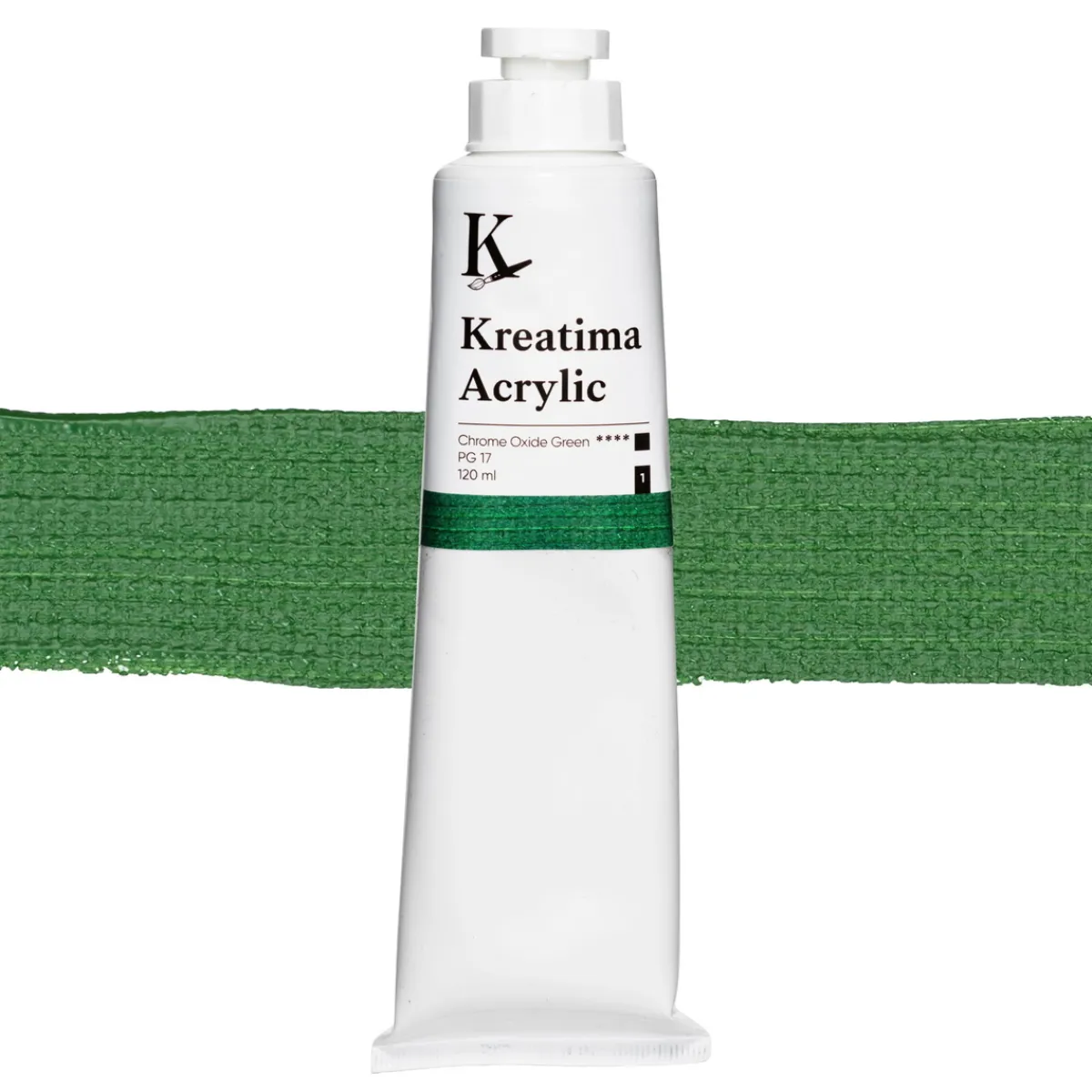 Kreatima Acrylic akrylfärg 120 ml – Chromium Oxide Green PG 17 | Akrylfärger
