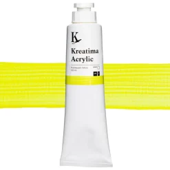 Kreatima Acrylic akrylfärg 120 ml – Fluorescent Yellow | Akrylfärger