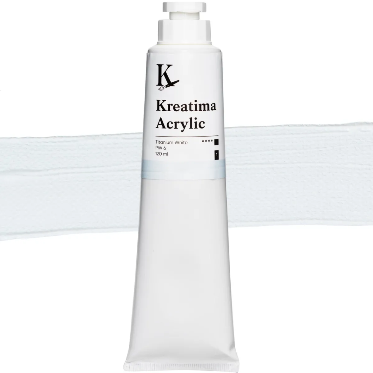 Kreatima Acrylic akrylfärg 120 ml – Titanium White PW 6